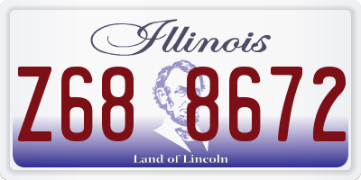 IL license plate Z688672