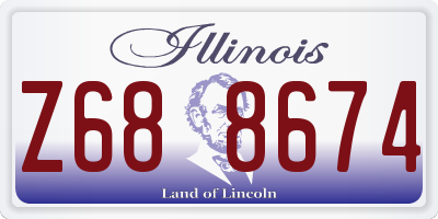 IL license plate Z688674