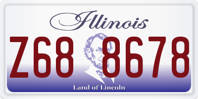 IL license plate Z688678
