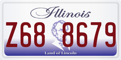 IL license plate Z688679