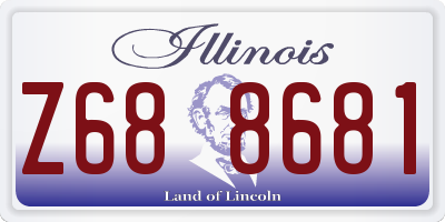 IL license plate Z688681