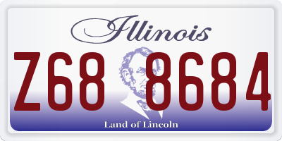 IL license plate Z688684