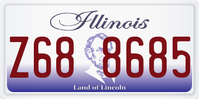 IL license plate Z688685