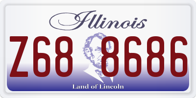 IL license plate Z688686