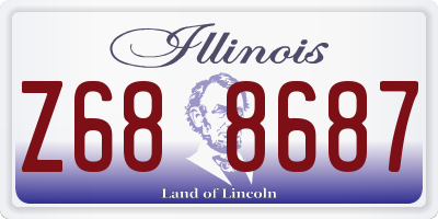 IL license plate Z688687