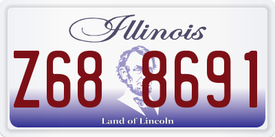 IL license plate Z688691