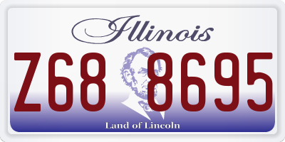 IL license plate Z688695