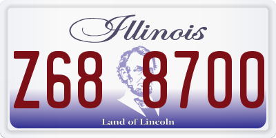 IL license plate Z688700