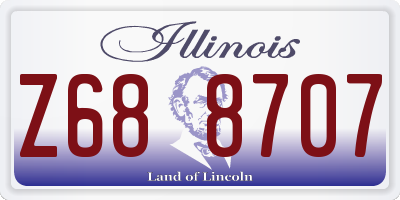 IL license plate Z688707