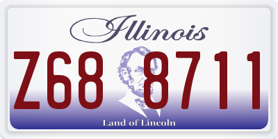 IL license plate Z688711