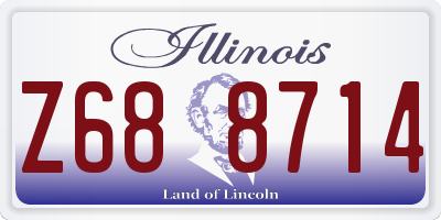 IL license plate Z688714