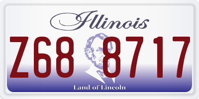 IL license plate Z688717