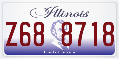 IL license plate Z688718