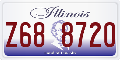 IL license plate Z688720