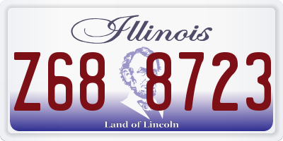 IL license plate Z688723
