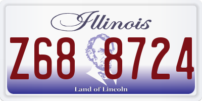 IL license plate Z688724