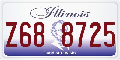 IL license plate Z688725