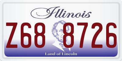 IL license plate Z688726