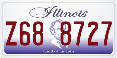 IL license plate Z688727