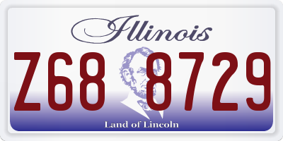 IL license plate Z688729