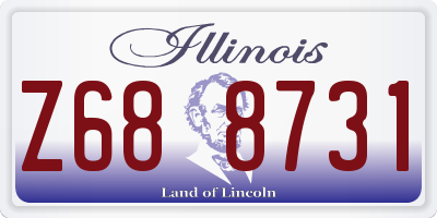 IL license plate Z688731