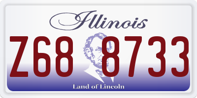 IL license plate Z688733