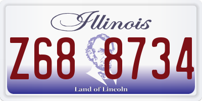 IL license plate Z688734