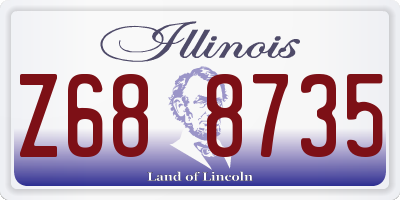 IL license plate Z688735