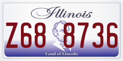 IL license plate Z688736