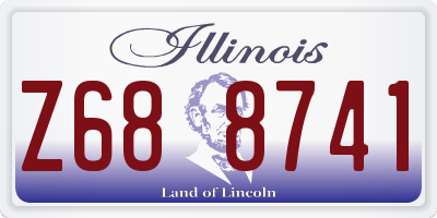 IL license plate Z688741
