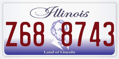 IL license plate Z688743