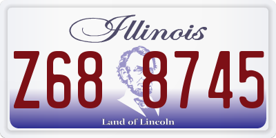 IL license plate Z688745