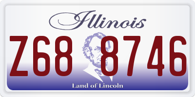 IL license plate Z688746