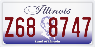 IL license plate Z688747