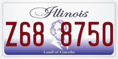 IL license plate Z688750
