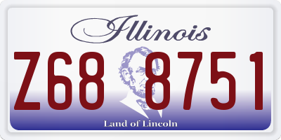 IL license plate Z688751