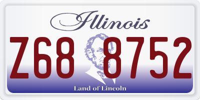 IL license plate Z688752