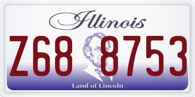 IL license plate Z688753