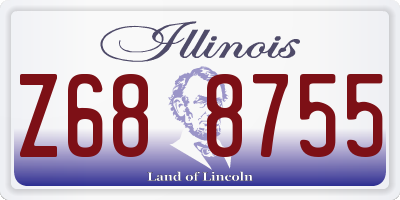 IL license plate Z688755