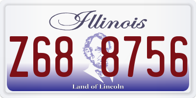 IL license plate Z688756