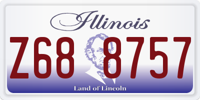 IL license plate Z688757