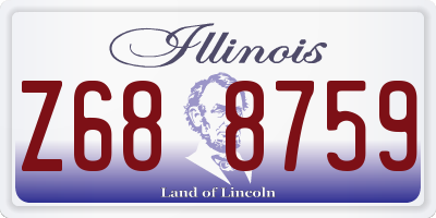 IL license plate Z688759