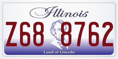 IL license plate Z688762