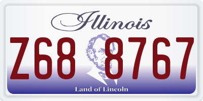 IL license plate Z688767