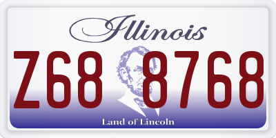 IL license plate Z688768