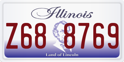 IL license plate Z688769