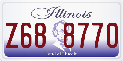 IL license plate Z688770