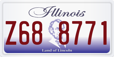 IL license plate Z688771