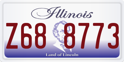 IL license plate Z688773