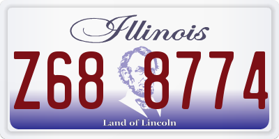 IL license plate Z688774